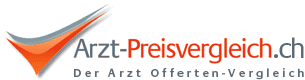 Arzt-PreisvergleichCH Logo des Portals Arzt-PreisvergleichCH